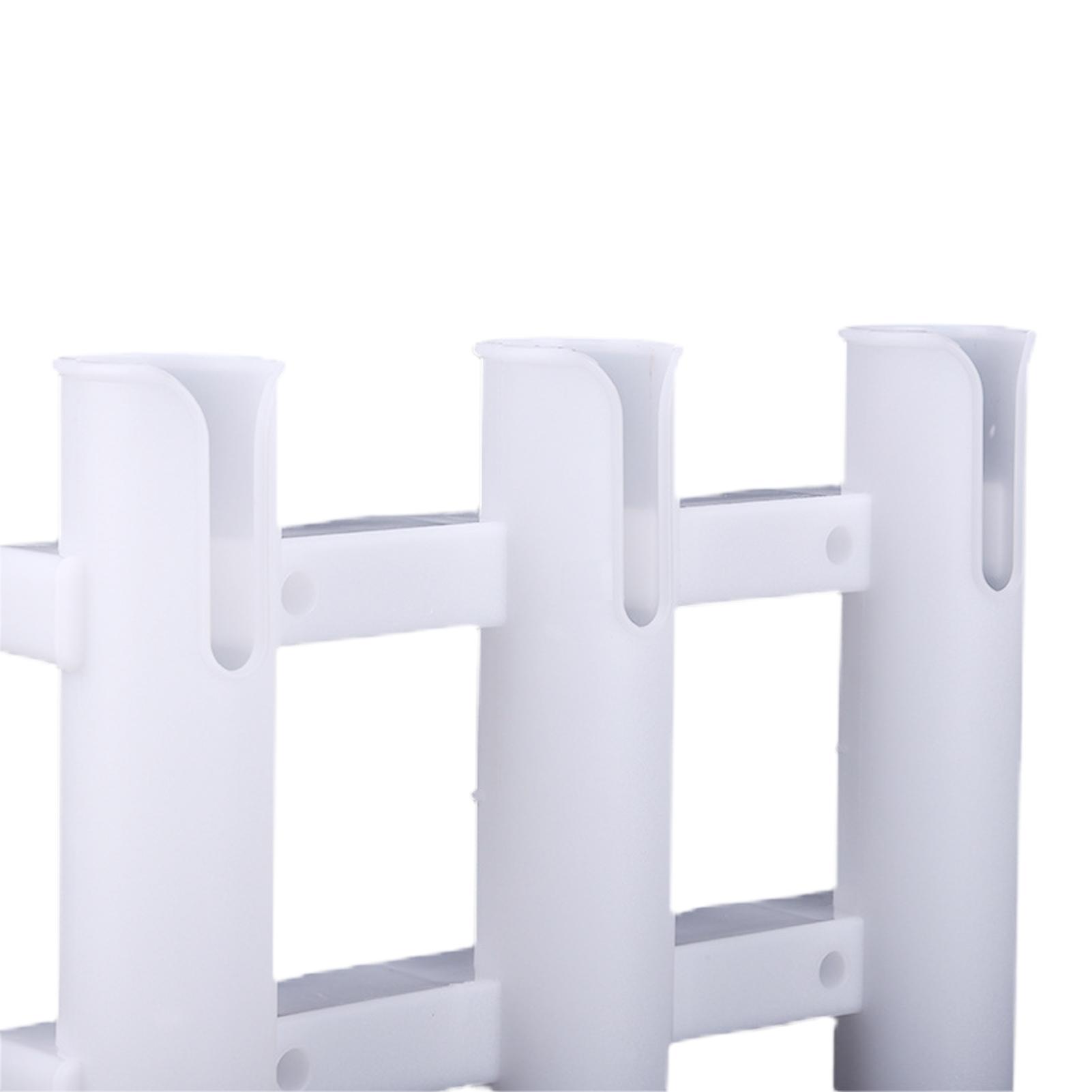 

Настенный держатель для удочек, кронштейн, туба на 3 удилища, пластиковые стойки для удочек для лодки, черная подставка для удочек белый