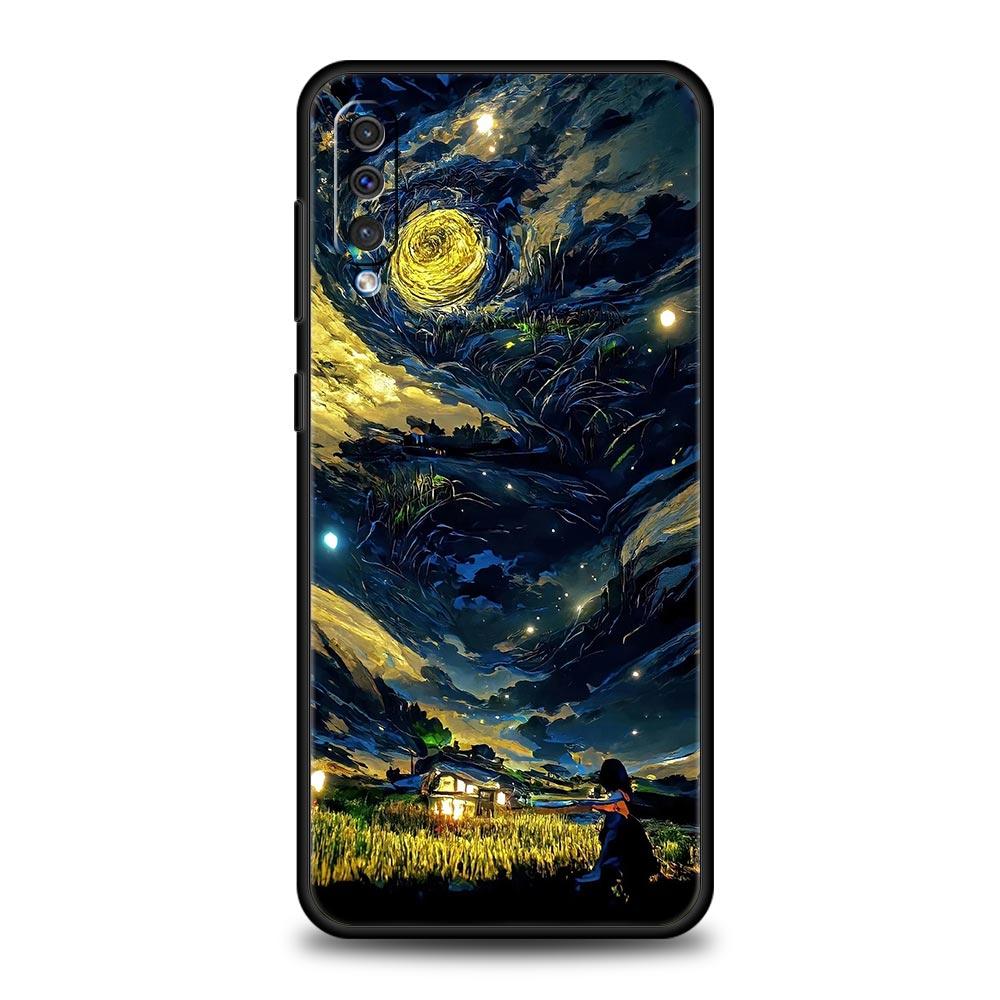 

Чехол для телефона с аниме-девушкой, пейзажем для Samsung Galaxy A12 A32 A50 A70 A20E A20S A10 A10S A22 A30 A40 A42 A52 5G A02S A04s Samsung A42 5G