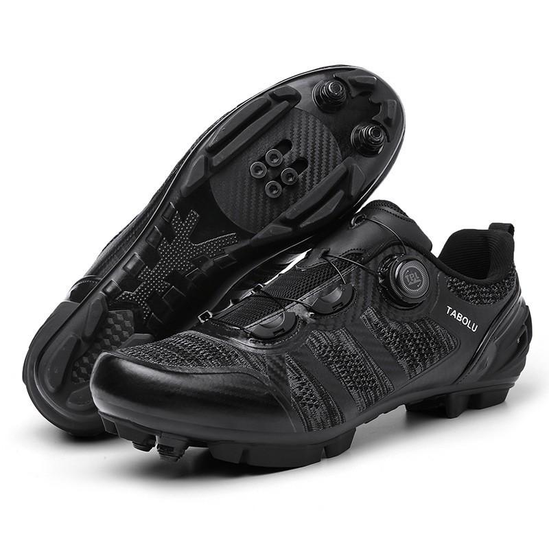 Breathable Cycling Shoes Road Mountain Bikes Unisex Lightweight Clipless Flat Pedal Options