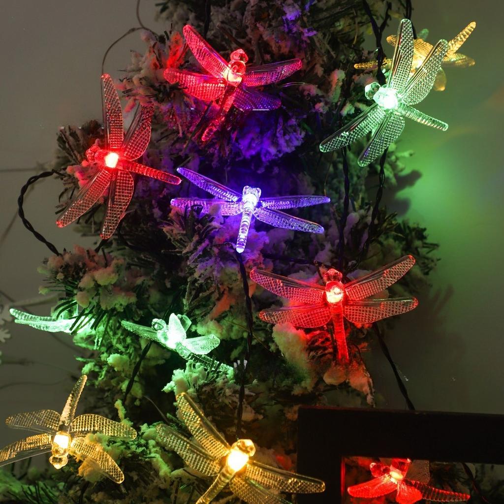 1PC 1.5M 10LED Battery Powered Dragonfly String Lights for Home Garden Bedroom Wedding Birthday Party Festival Holiday Decor
