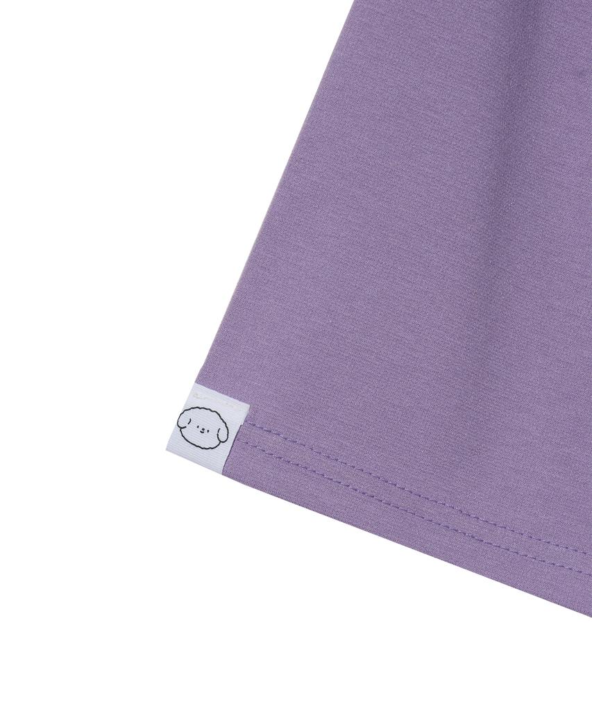 HIWITH Happy Short Sleeve T-Shirt_Purple