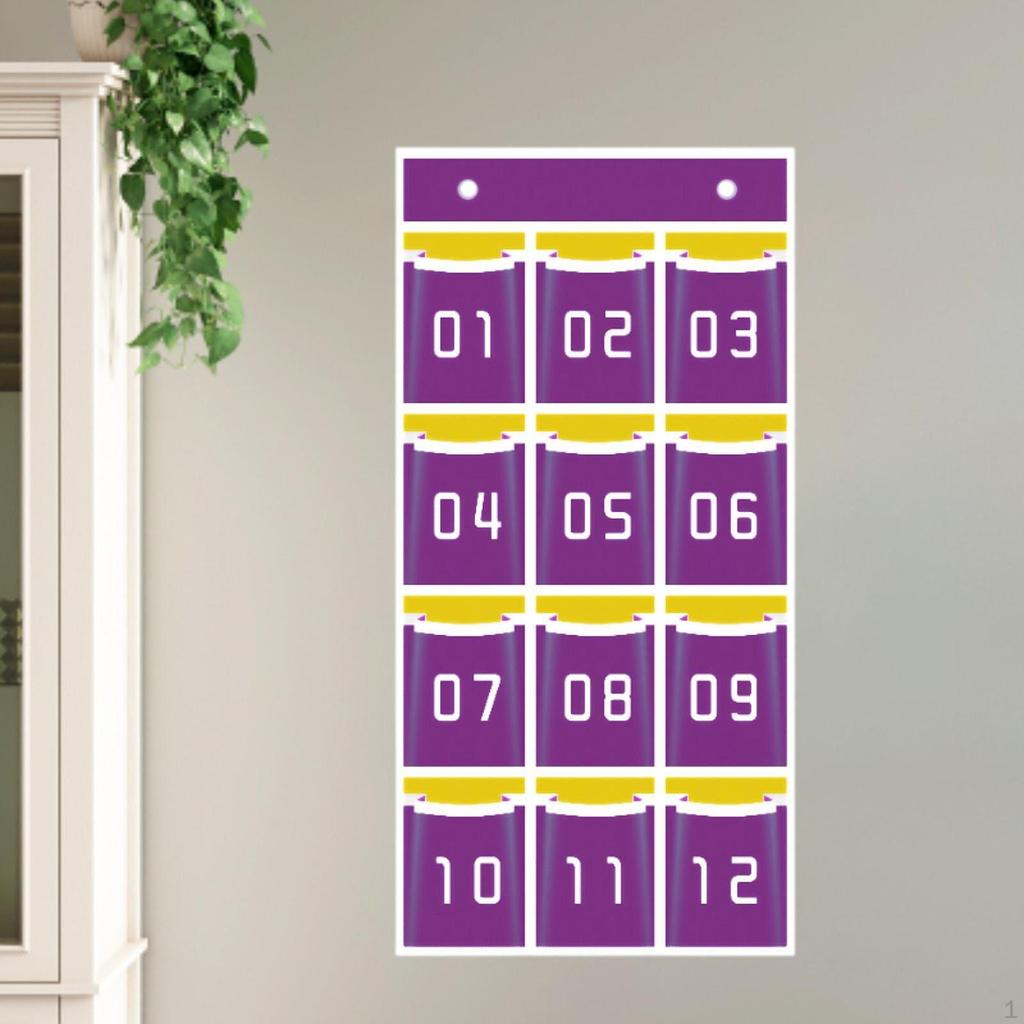 Classroom Organizer with Numbered Compartments for Phones