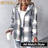 Damen Vintage Casual Herbst Winter Langarm Jacken & Mäntel