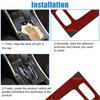 6Pcs Carbon Fiber Interior Gear Shift Set Cover Trim For Honda Accord 2013-2017