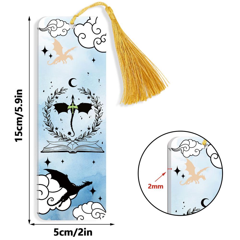 Akrylowa zakładka do książek Smok Czteroskrzydły: Kreatywna i spersonalizowana dekoracja prezentu