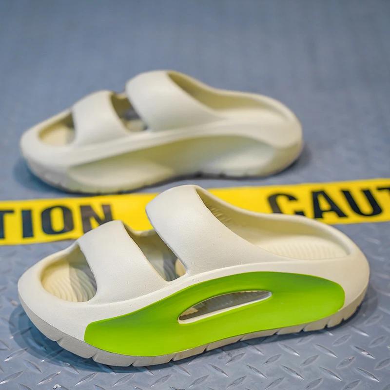 

Новые мужские сандалии, пляжные тапочки, летняя обувь для отдыха на открытом воздухе, повседневные сандалии на толстой подошве, мужская пляжная обувь 36