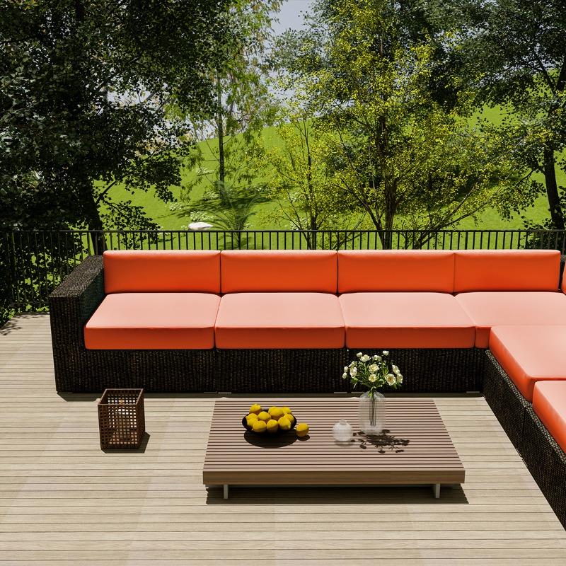 Wasserdichte Outdoor-Sofahülle für Zuhause, Hotel, Garten, Terrasse, Rattanecksofa-Abdeckung, Sonnenschutz, Staubschutz, Möbel-Schutzhülle
