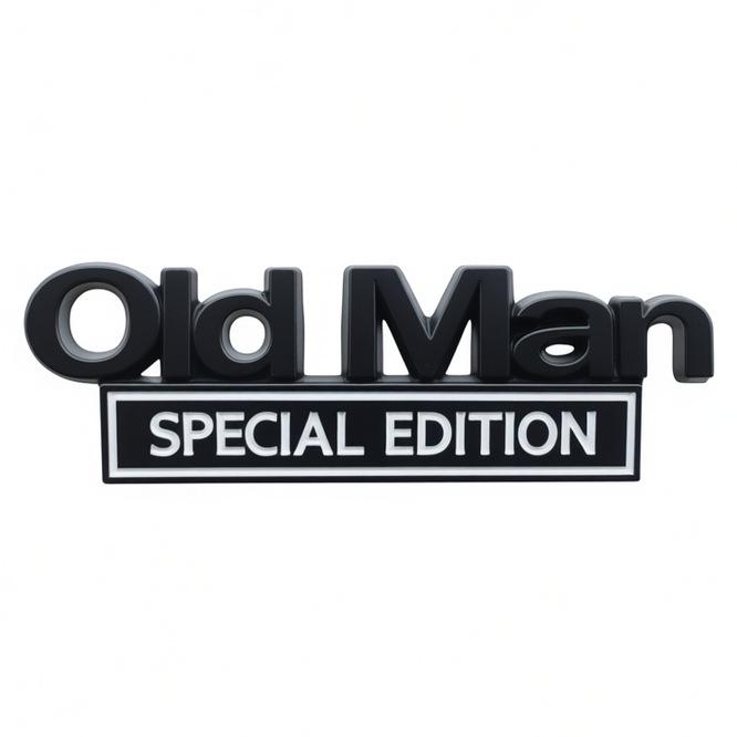 EDICE Starý Muž Kovový Znak na Blatník Auta