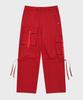 FALLETT Big Pocket Cargo Pants Red