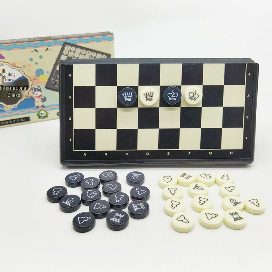 Mini Magnetic Folding Chess Set - Portable, Eco-Friendly Design for Kids and Students
