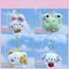 Adorable Plush Frog Rabbit Cat Keychain Doll Cute Cartoon Animal Pendant 12cm
