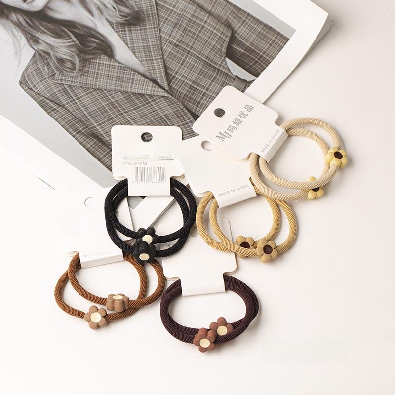 Autumn & Winter Korean Style Elastic Hairband Set: 4 Styles, 2 Headbands, Seamless & Unique Design