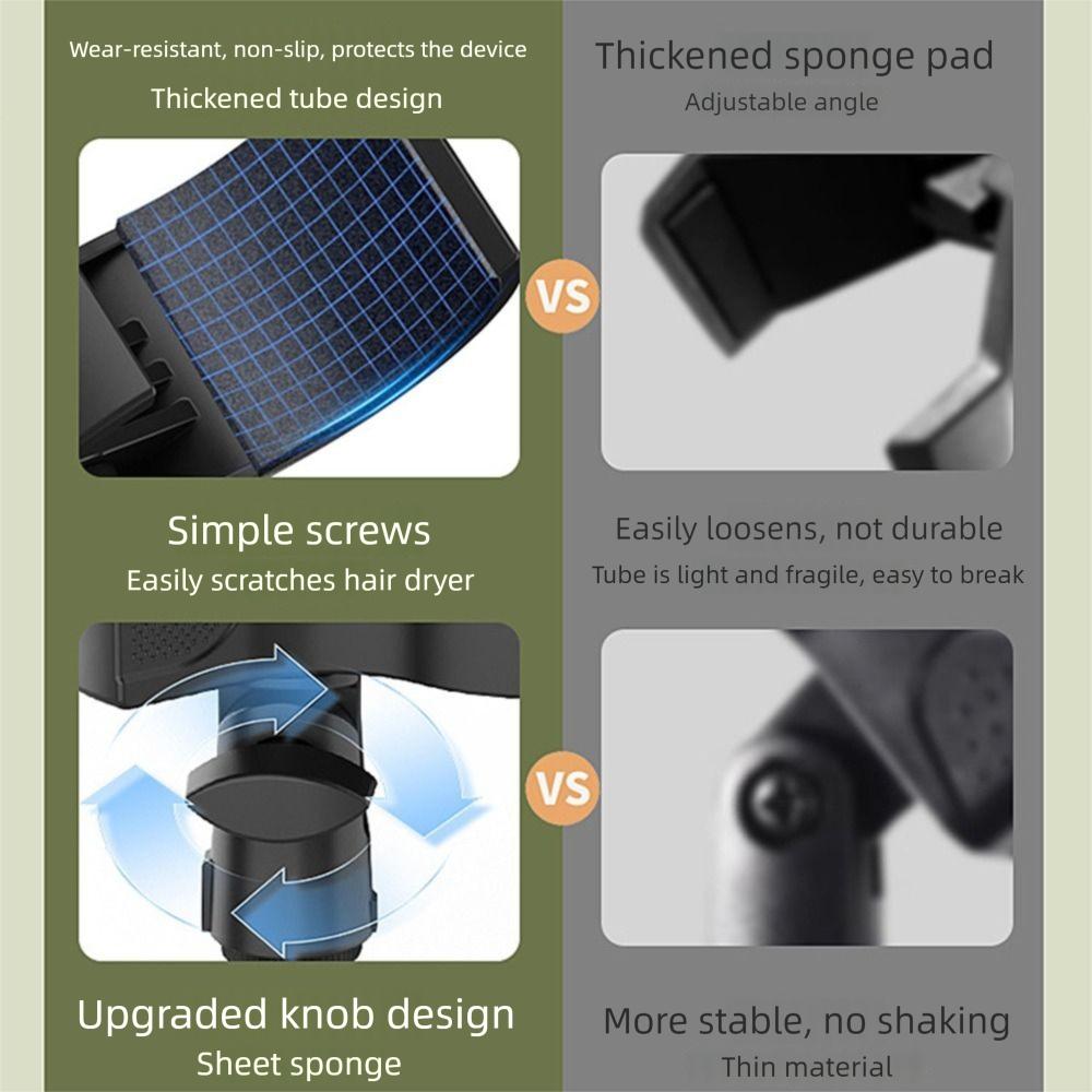 Adjustable Height Vertical Hair Dryer Holder Telescopic Universal Hairdryer Storage Rack Pet