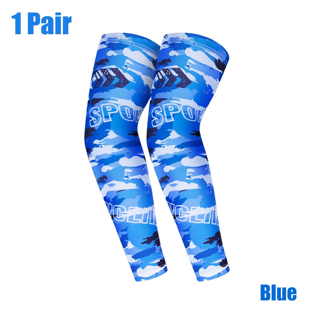 1 Pair Arm Sleeves   Summer Cooling UV Protection Anti-slip Arm Cover Sports Tattoo Cover for Driving Golf Fishing