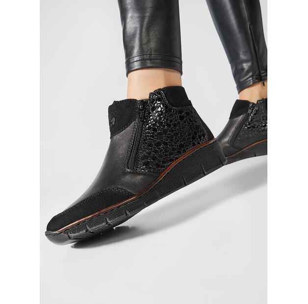 Ботильоны Rieker 53782-00, черные