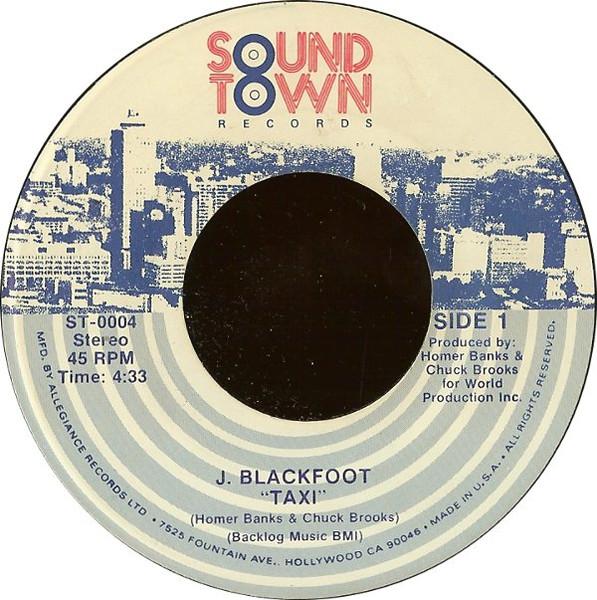 

7inch Record J. BLACKFOOT - Taxi ST0004 Soundtown Recor 1983 US Soul/Funk Used