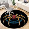 1PC Spider Bee Office Round Area Rug, Mat Suitable For Office, Under Office Chairs Bedroom Living Room Home Decor, Room Deco