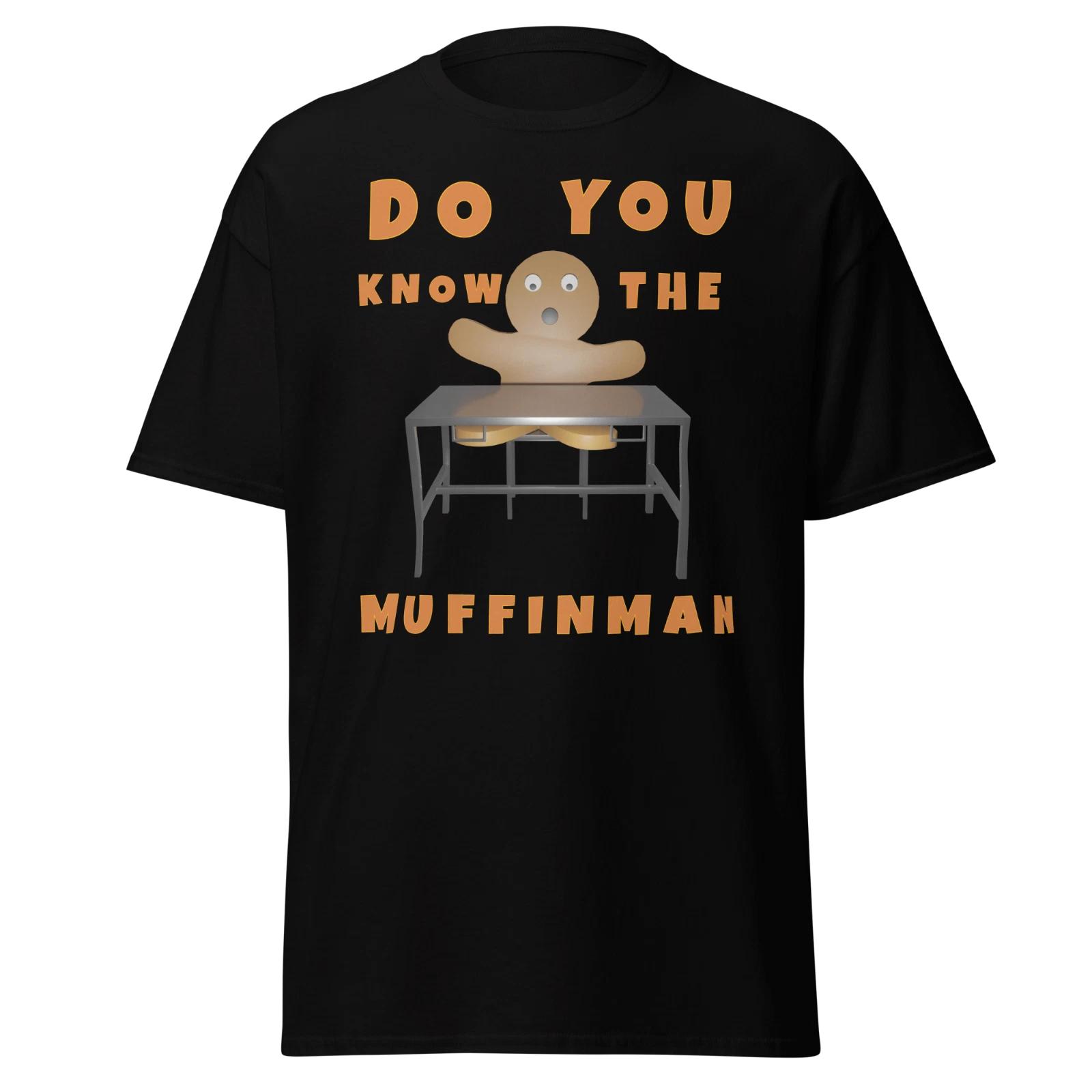 Do You Know The Muffinman Mens Classic T Shirt Funny Gingerbread Graphic Tee 3XL