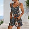 Womens Tank Top Romper Plus Size With Patch Pockets