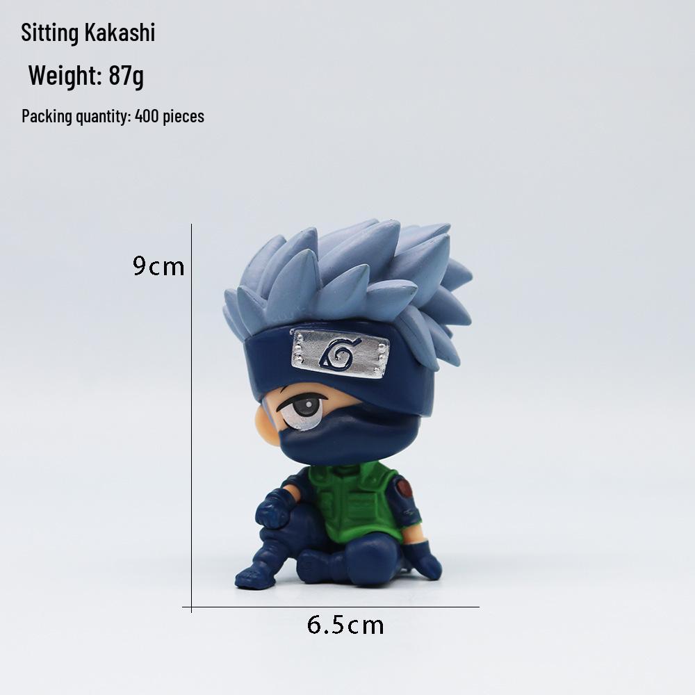 

Q Version Naruto Sitting Figures - Naruto, Kakashi, Sasuke, Itachi Car Dashboard Ornaments Anime Models