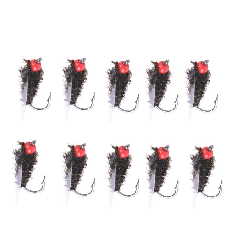 10pack Realistic Silicones Fishing Lures with Enhances Attractant Sharps Hook for Various Skill Level