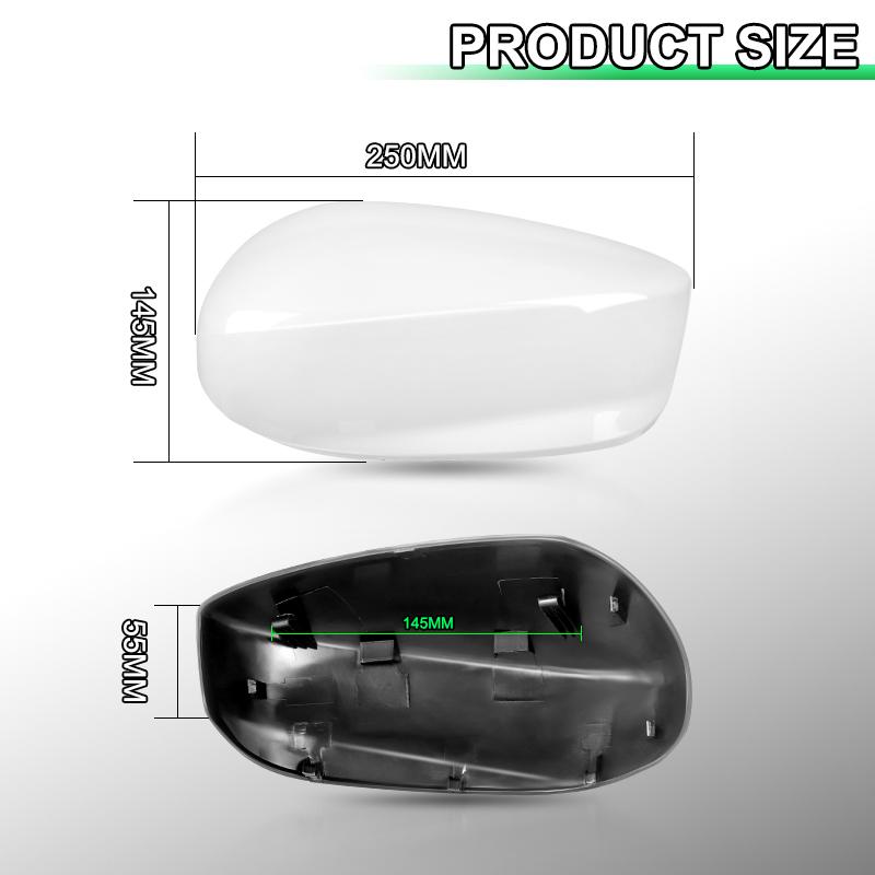 Side Rearview Mirror Cover Caps Shell For Honda Accord 2008 2009 2010 2011 2012 US Model Black/White/Silver Rearview Mirror Trim