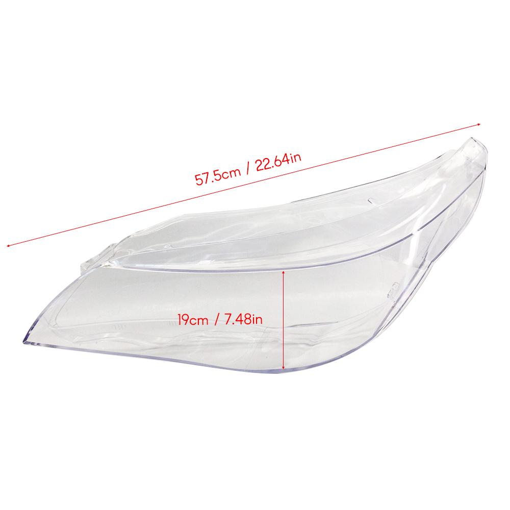 One Pair Headlight Clear Cover Front Headlamp Lens Fit for BMW E60 E61 525i 530i 545i 550i 2003-2010