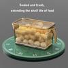 Refrigerator Storage Box with Lid And Handle Built-in Drain Partition Transparent Container for Fruits Vegetables