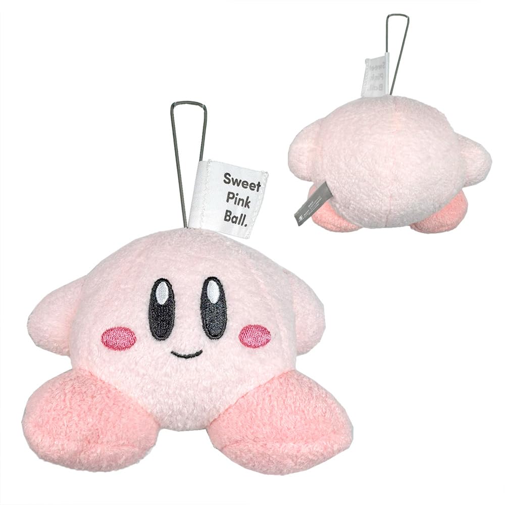 Kirby of the Stars Soft Plush Toy Cushion Mascot Keychain with Toy Diamond (Mini Plush Toy (Set of 4))