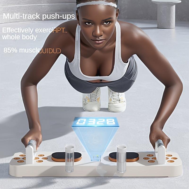 2 Stück Zähl-Push-up-Board, multifunktionaler tragbarer Bauchmuskeltrainer für Krafttraining