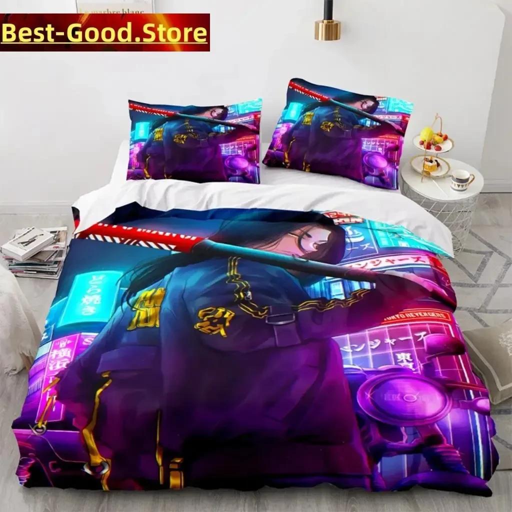 Anime Tokyo Revengers Ryuguuji Ken Sano Manjiro Set Biancheria da Letto Stampa Con Federa Copripiumino Singolo Matrimoniale Queen King Size