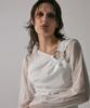 Teulimingbeodeu Metal Circle Drape Sleeveless [ White ]