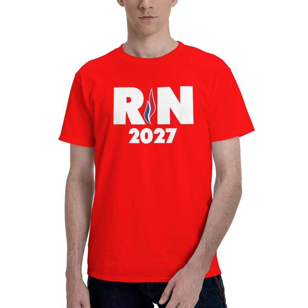 RN 2027 National Gathering T-Shirt Beach National Rassemblement Y2K T Shirts Cotton Tee Shirt For Men Short-Sleeved Casual Tops
