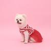 Pet Red & White Stripe Love Dress, Dog & Cat Valentine's Day Tutu Skirt with "Love" Heart Print for Small Medium Dog & Cats