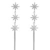 S925 Silver Starry Tassel Earrings: Elegant Eight-Pointed Star Design for Women
