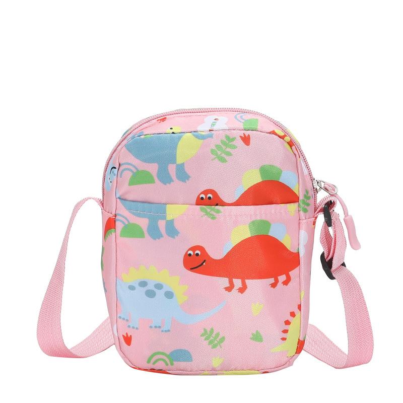 2025 Trend Colorful Dinosaur Small Square Bag, Playful and Cute Nylon Bag Adult Student Universal Shoulder Bag