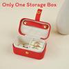 Minimalist Leather Jewelry Box For Earrings And Rings Portable Storage Organizer For Travel