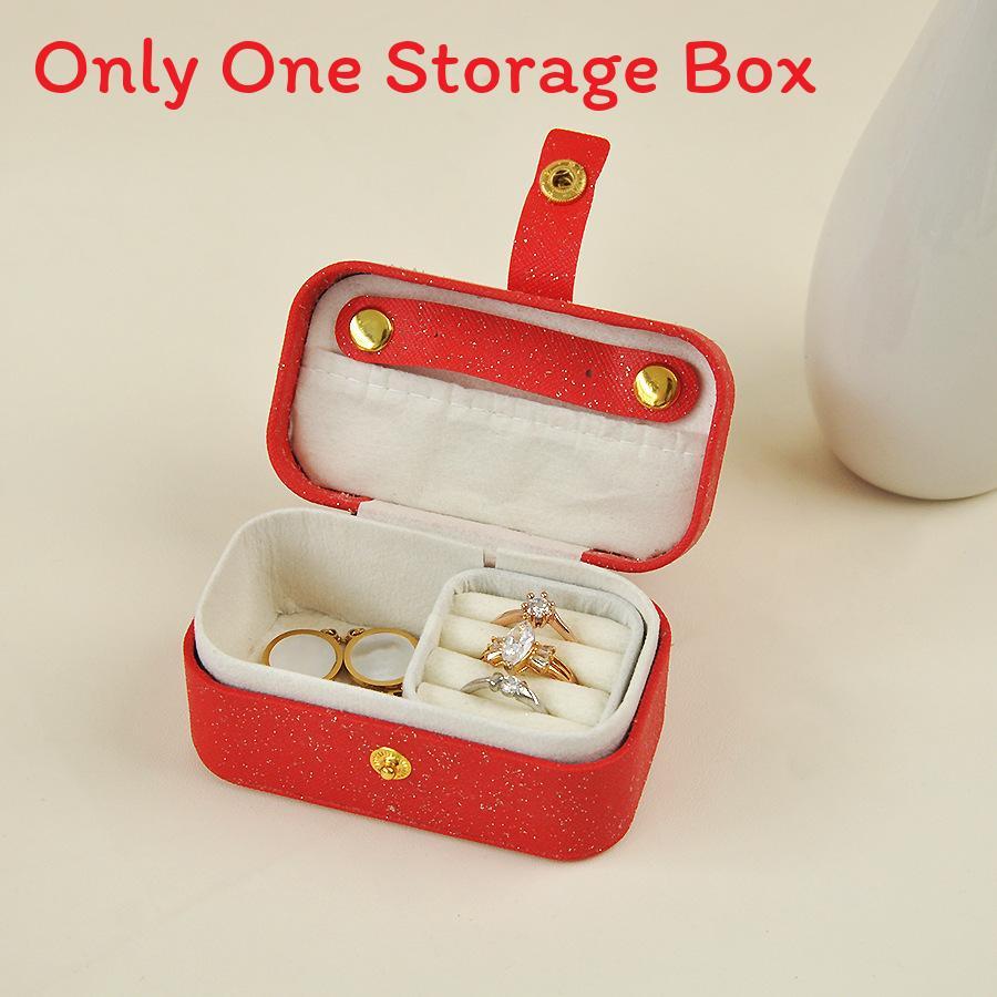 Minimalist Leather Jewelry Box For Earrings And Rings Portable Storage Organizer For Travel