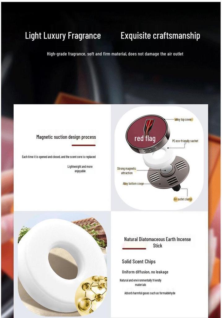 Hongqi HQ9, EH7, H5, H9, HS5 Car Air Freshener – Vent Fragrance & Interior Decoration
