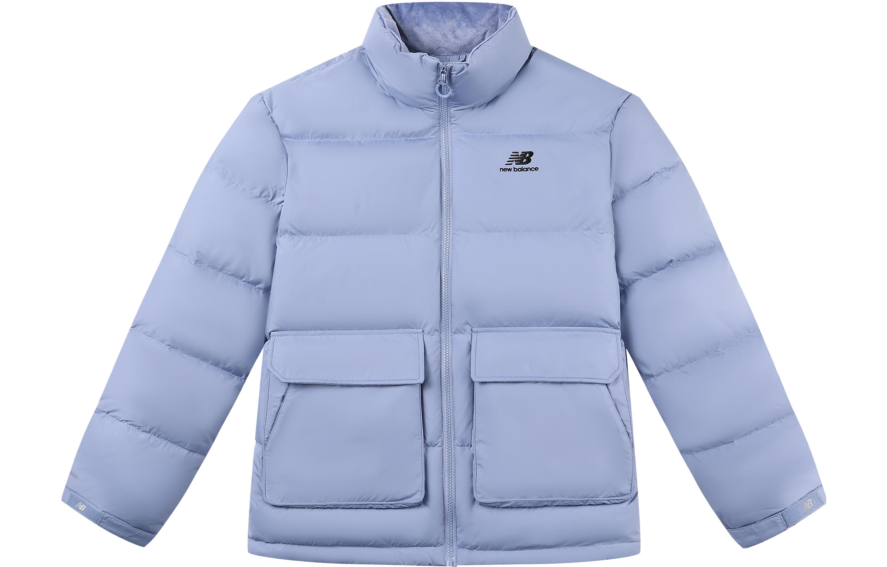 New Balance Down Jackets Unisex Blue Stand Collar Moderate Other 5PC44683-LBL XXL