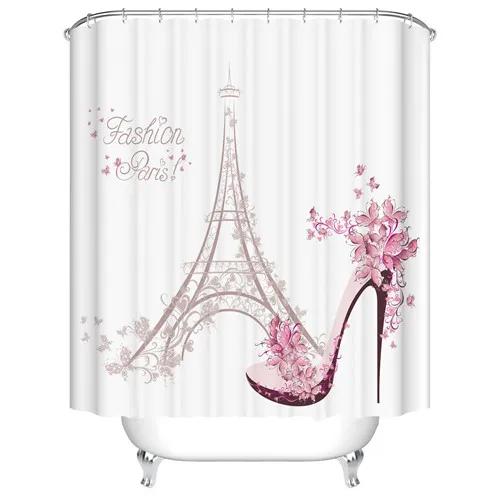 

Cartoon Blood Handprint Dog Animals Butterfly Bathroom Shower Curtain Frabic Waterproof Polyester Bath Curtain With Hooks W60H190(CM)-1 Pcs