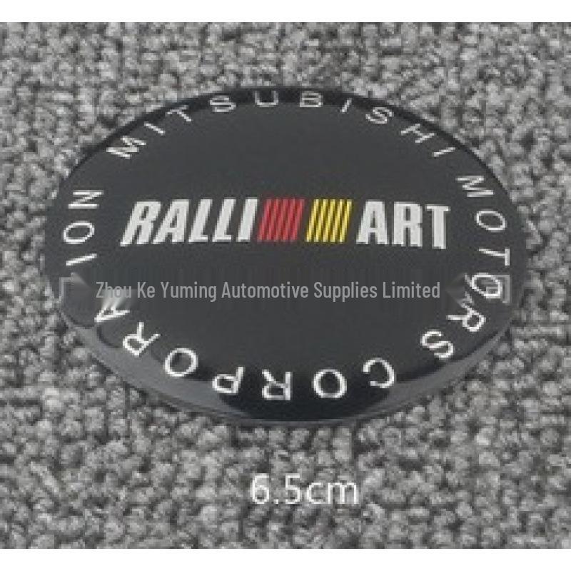 Mitsubishi Wheel Hub Emblem Sticker - Decorative Metal, Available in 56mm, 60mm, 65mm.
