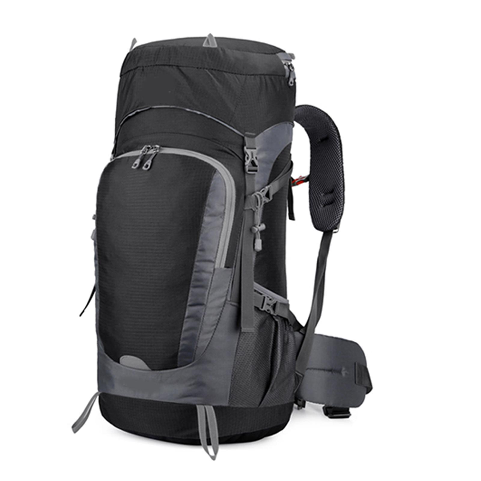 

65L Water Resistant Hiking Backpack with Rain Cover Outdoor Sport Travel Daypack for Camping Climbing Mountaineering