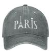 Francia Parigi Cappellino da Baseball Torre Eiffel Souvenir Caccia Campeggio Traspirante Cappellino da Camionista Unisex Donna Tendenze Designer Cappellini da Baseball