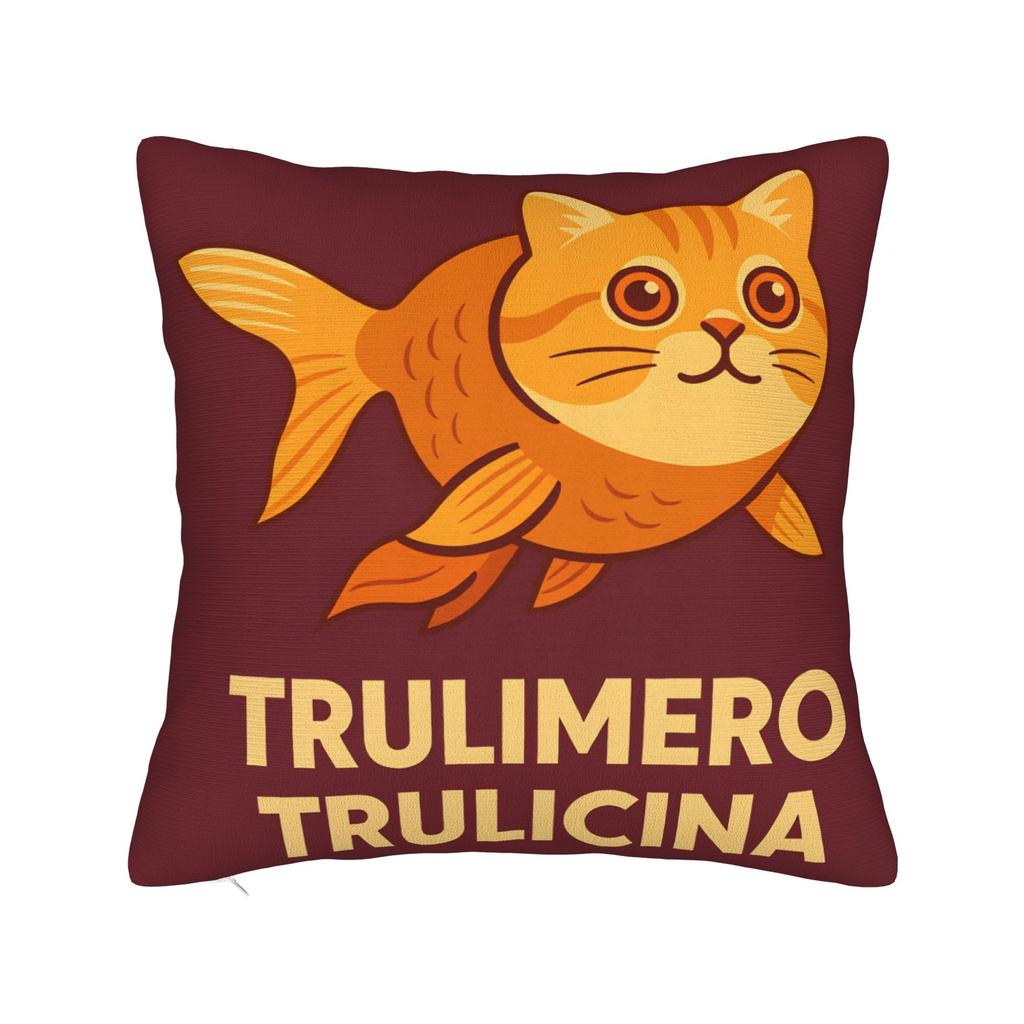 Pillow Case Italian Brainrot Meme Print Pillow Cover For Office Car Home Decor Retro Trendy Pillowcases