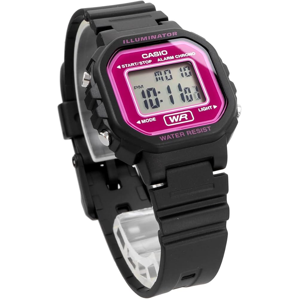 Casio LA-20WH-4A Digital Watch Black Pink for Women Girls Kids Fashion Style
