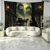 Tapisserie murale Sherlock Accroche murale esthétique Couverture en tissu imprimé Tapisseries décoratives pour chambre à coucher salon décoration intérieure