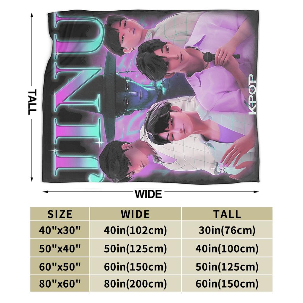 Jinu Huntrix Saja Boys K-Pop Demon Hunters Blanket Autumn Soft Throw Blanket for Girl Living Room Print Bedspread Sofa Bed Cover