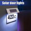 Rainproof LED Address Sign Solar-Powered Solar Lights for Outside LED Door Sign Light  Yard