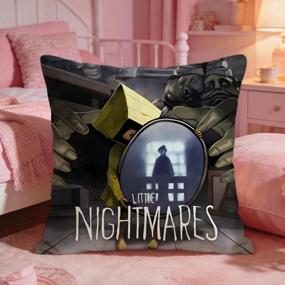 lLittle Nightmares Cushion Cover Premium Comfort Reversible Pillow Cove Two in One Design for Any Room Car Interior
